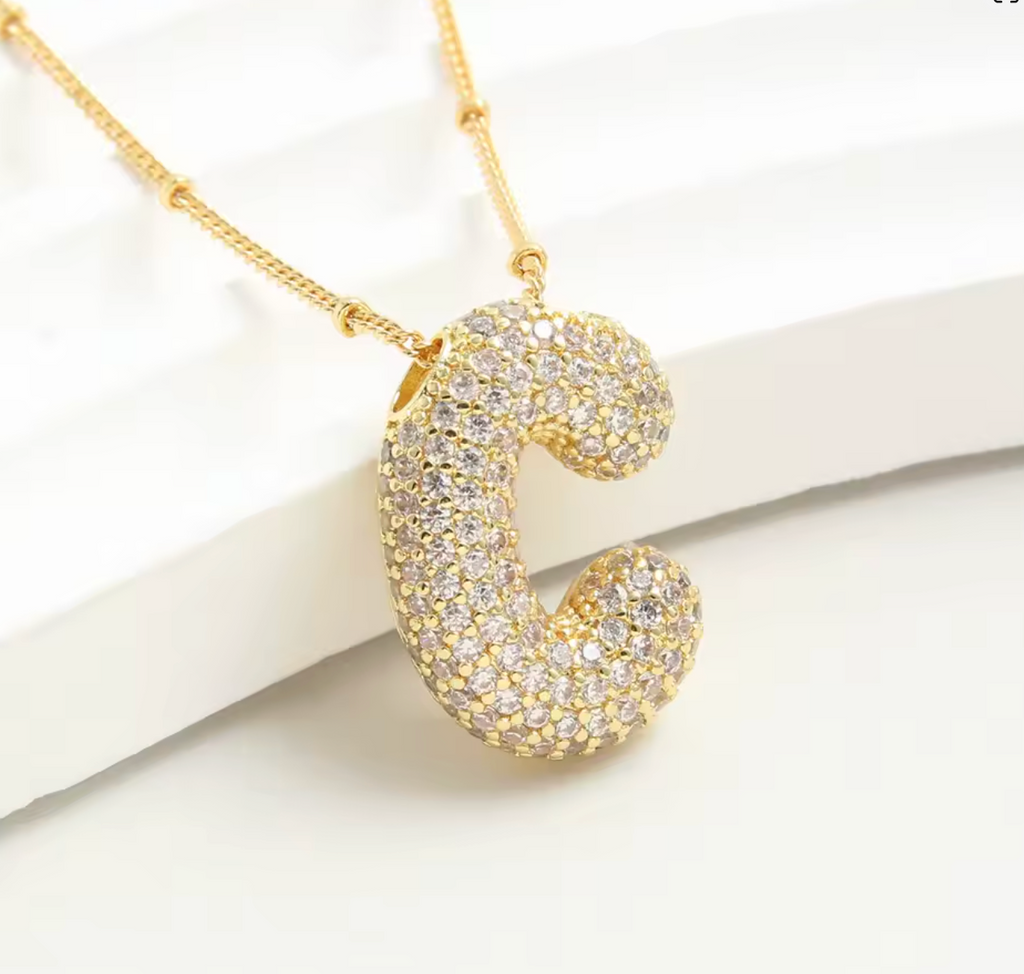 Luvéno Bubble Letter Neckalce