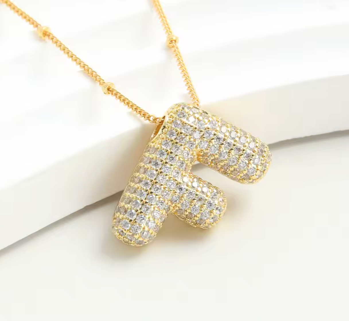 Luvéno Bubble Letter Neckalce