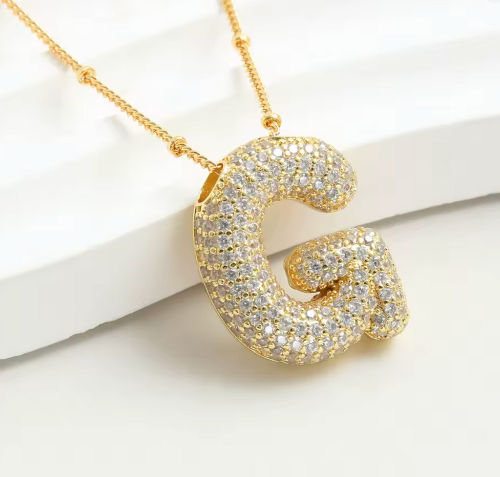 Luvéno Bubble Letter Neckalce
