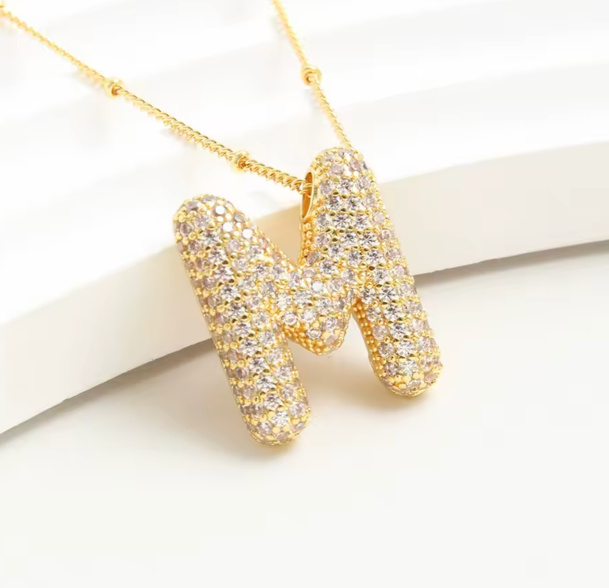 Luvéno Bubble Letter Neckalce