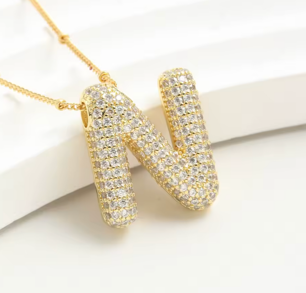 Luvéno Bubble Letter Neckalce