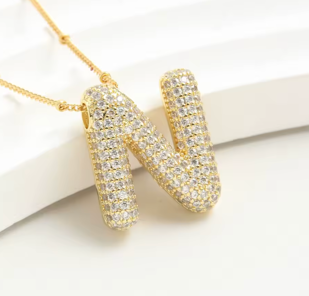 Luvéno Bubble Letter Neckalce