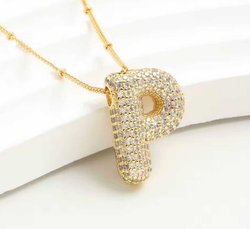 Luvéno Bubble Letter Neckalce