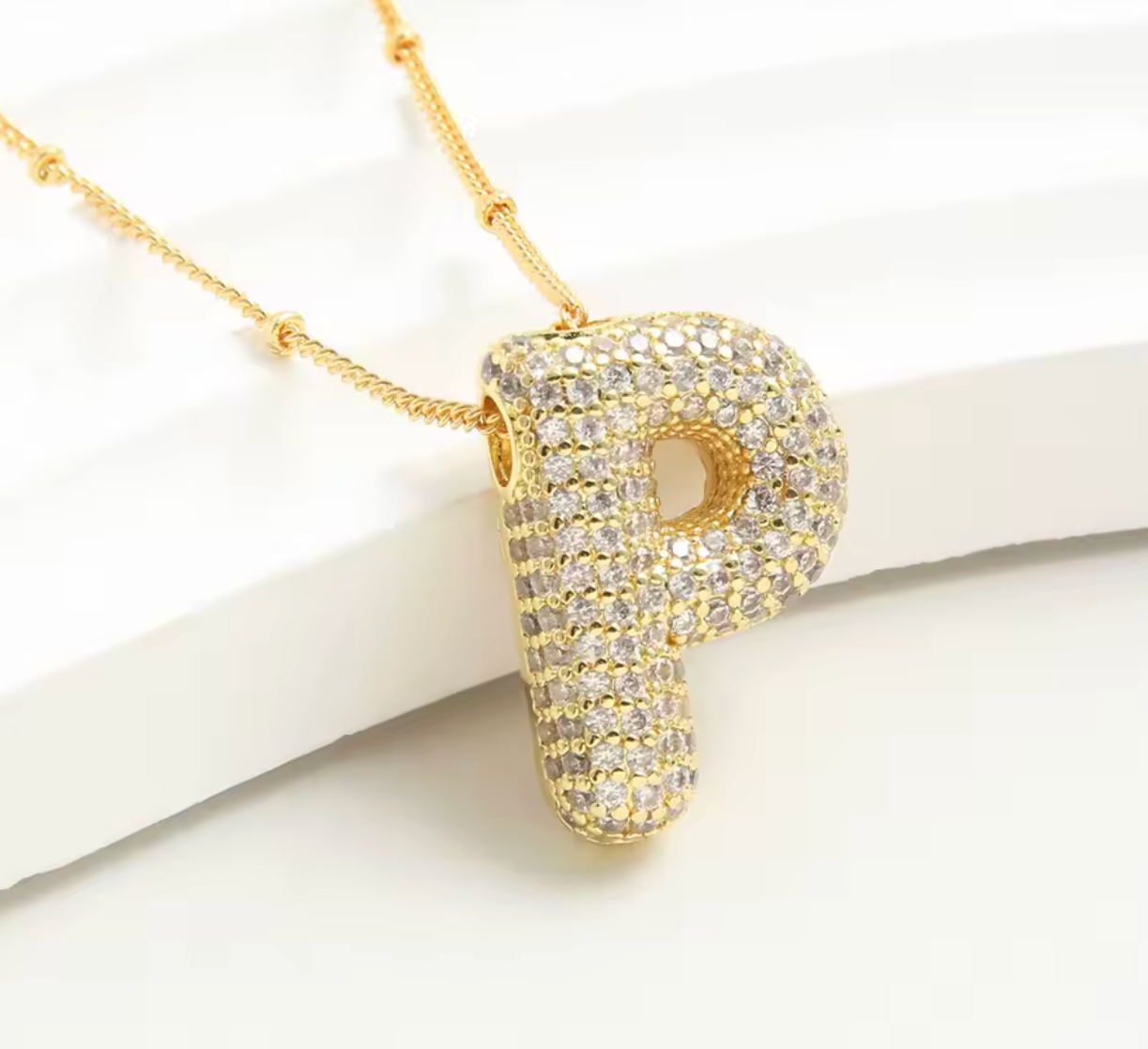 Luvéno Bubble Letter Neckalce