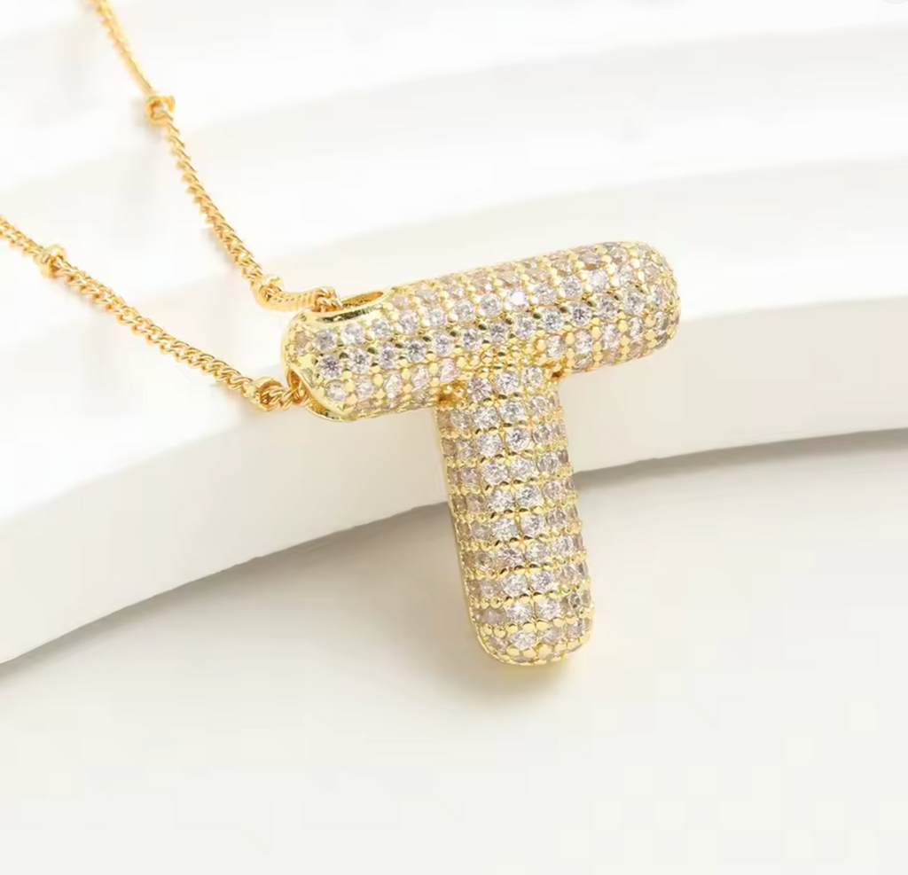 Luvéno Bubble Letter Neckalce