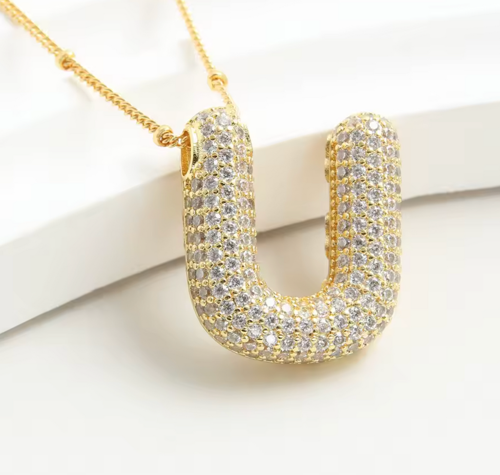 Luvéno Bubble Letter Neckalce
