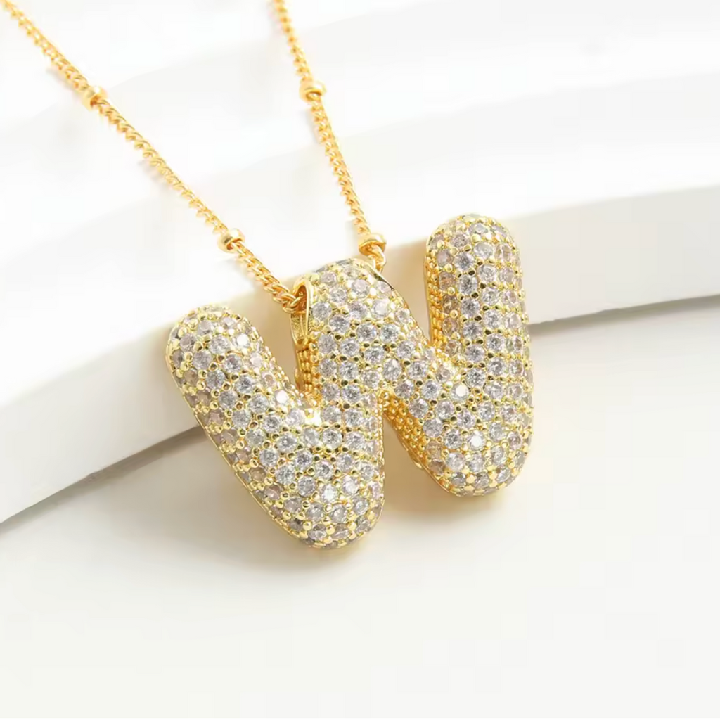 Luvéno Bubble Letter Neckalce