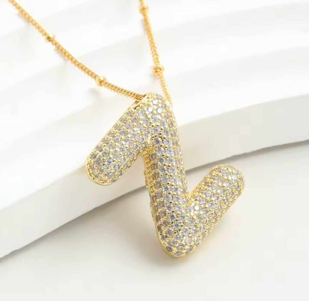 Luvéno Bubble Letter Neckalce