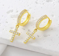 Luvéno Cross Drop Earrings
