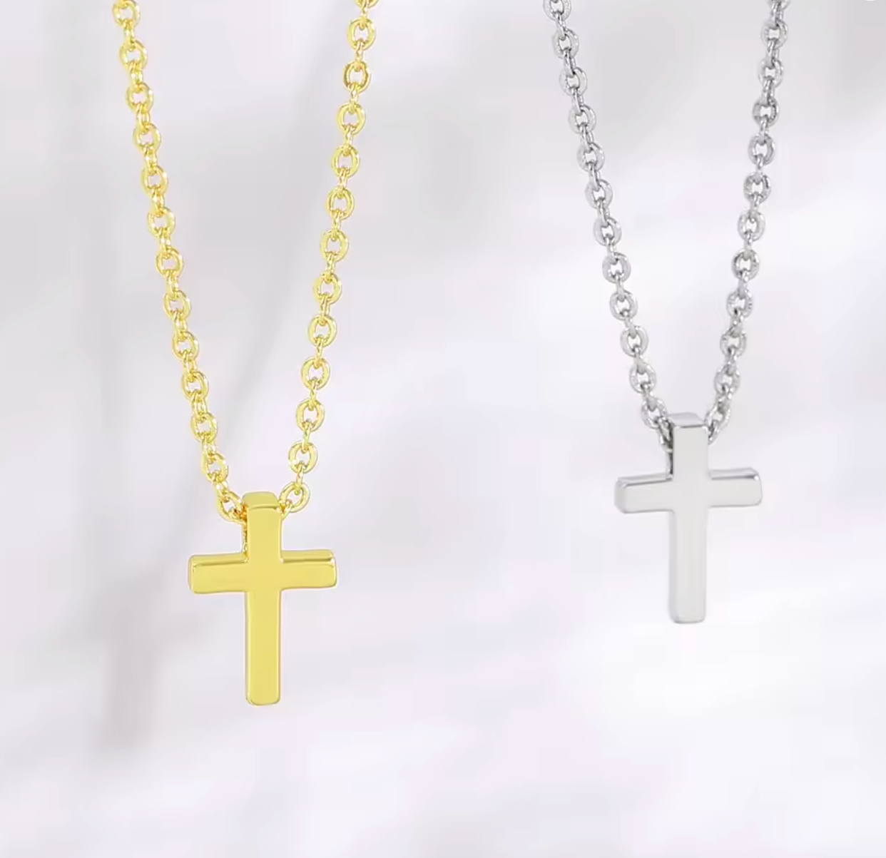 Luvéno Minimalist Cross Necklace