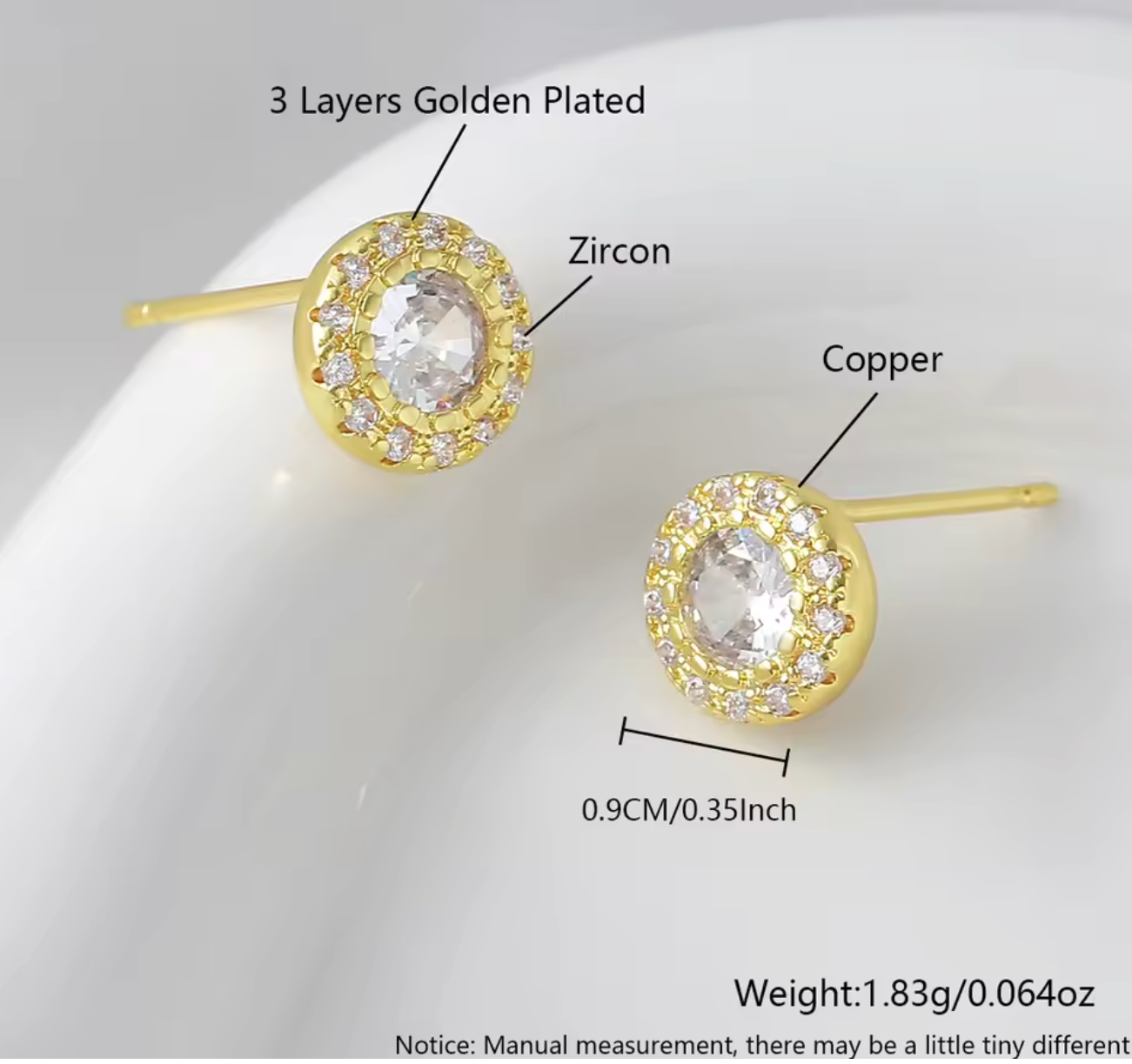 Luvéno Diamond Stud Earrings